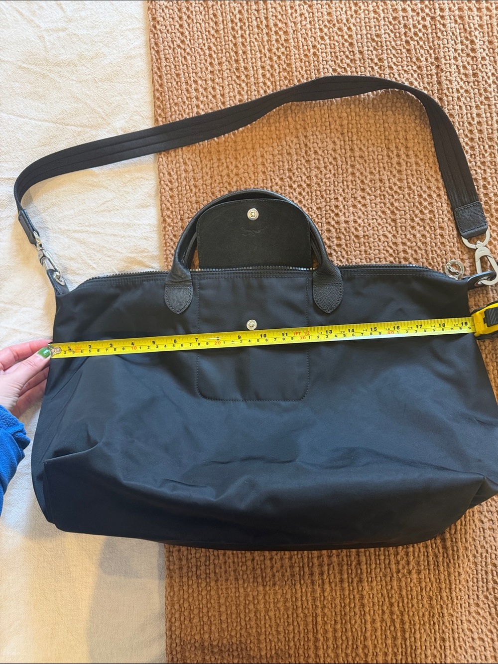 Longchamp Le Pliage Néo Large Top-Handle Tote Bag Canvas - Picture 7 of 10